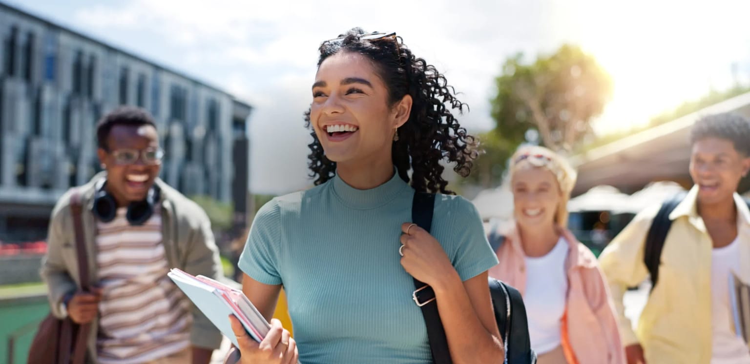 Students on campus