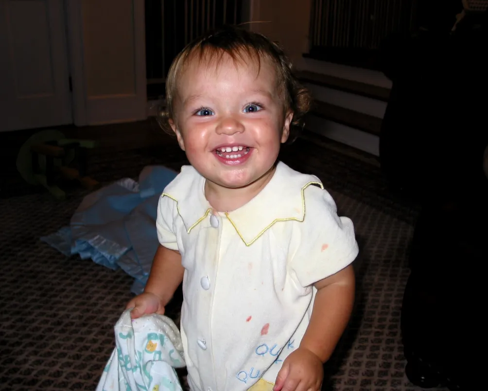 Teddy as a young child